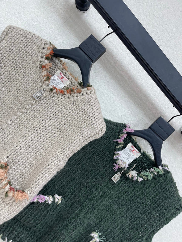 CC 26s Vest Cable Knit Cashmere 430452