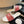mule sandal white red embroidered fabric calfskin