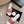 mule sandal white red embroidered fabric calfskin