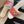mule sandal white red embroidered fabric calfskin