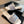mule sandal white blue embroidered fabric calfskin