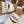 CHLOÉ WOODY WEDGE SANDALS IN WHITE CANVAS WITH CIDER BROWN RUBBER SOLE
