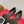 Viv Chips Ballerina Flat Black Silk 329268