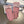 GLOVES IN CREPE PINK WOOL WITH RABBIT FUR 456296