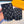 FINGERLESS GLOVES IN BLACK MONOGRAM DENIM AND LAMBSKIN 460108