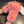 FINGERLESS HALF GLOVES IN ROUGE PINK RABBIT FUR 462276