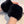 FINGERLESS HALF GLOVES IN BLACK RABBIT FUR 462278