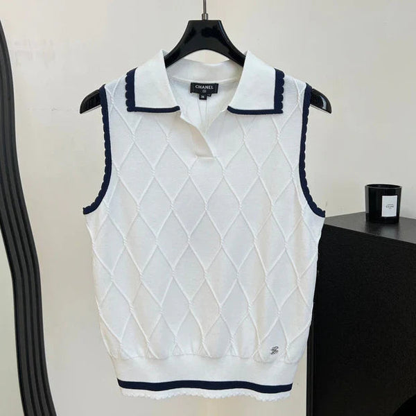CC 2026 Knit Vest White Wool 637500