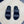 CD DOUBLE STRAP SLIPPER BLACK AND WHITE JACQUARD