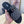 CD SYMBOL SLIDE CUT SANDAL BLACK AND WHITE JACQUARD