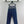 GG Blue Monogram Crystal Embellished Jean