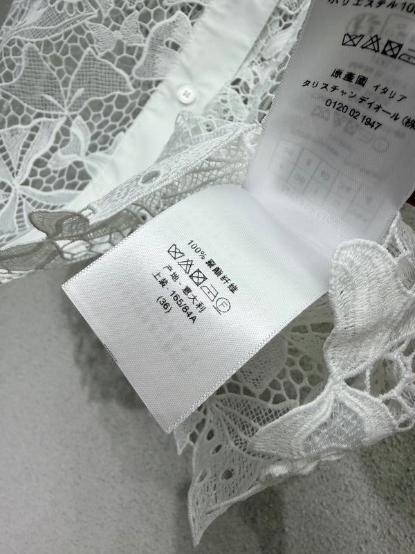 CD Water-soluble Floral Lace Shirt 393905