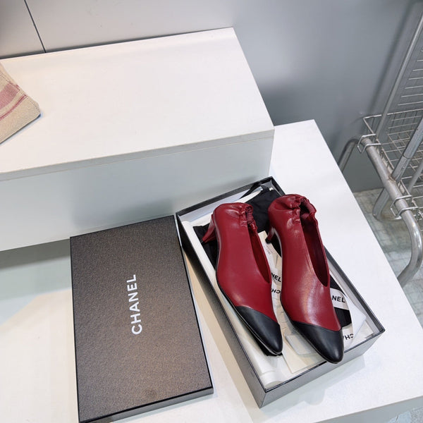 CC 2026 Pumps 4.5cm Black Burgundy Lambskin 741642