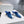 CC Fall 2026 Square Toe High-Heeled Sandals 7cm White Blue Patent Leather