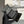 TRIOMPHE Tri-fold Wallet Black Grain Cowhide
