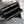 TRIOMPHE Long Zipper Closure Bag Black Shiny Cowhide