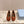 PRA 25s Ballet Flats with Small Buckle Chocolate Suede 449708
