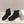 CELINE Kurt Lace-Up Martin Short Boots Black Nubuck Calfskin 452783