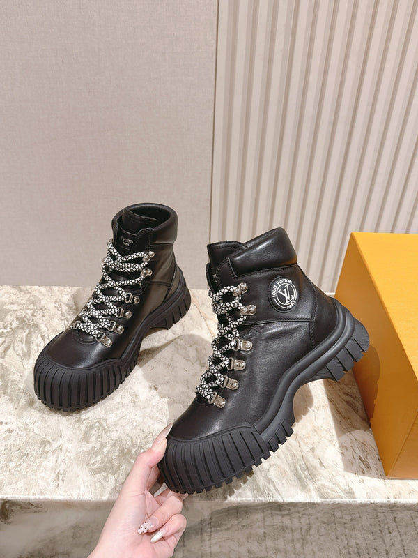 LV Ruby Ranger Ankle Boot 50mm Black Cowhide 450338