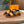 HM Men's Sandals Orange Cowhide 684857