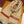 SCARF 190 CM IN PEANUT BROWN MIX WHITE CASHMERE 416802