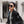 SQUARE SUNGLASSES L30157 IN BLACK ACETATE MONOGRAM LOGO