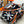 HM Dressage Tressage 140 CM Black Orange Colorful Cashmere And Silk 293243