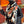 HM Dressage Tressage 140 CM Black Orange Colorful Cashmere And Silk 293243
