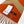 SCARF 190 CM IN RUST ORANGE MIX LIGHT YELLOW CASHMERE 370396