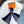 SCARF 180 CM IN NAVY BLUE MIX GREY CASHMERE WITH EMBROIDERED LOGO