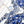 SQUARE SCARF 140 CM IN WHITE MIX COBALT BLUE CASHMERE AND SILK 390940