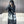 GRAPHIC DUAL SCARF 192 CM IN BLACK MIX LIGHT GRAY WOOL AND CASHMERE 396435