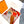 Mystere Au 24 Scarf 135 CM Yellow Orange Colorful Cashmere And Silk