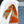 Scarf 190 CM Orange Mix Light Brown Wool Soft