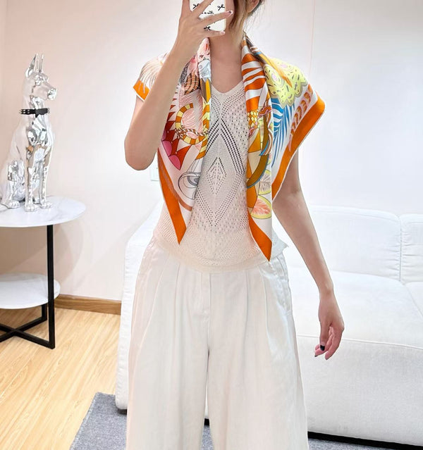 HM 26s Scarf 90 In Silk 303219
