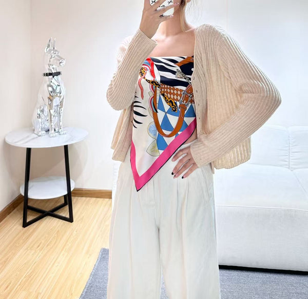 HM 26s Scarf 90 In Silk 303220