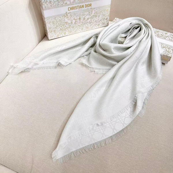 CD 26s Scarf 140cm Silk & Cashmere 303198