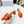 cd dway 45 orange canvas calfskin