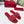 Vlogo embellished leather-trimmed raffia slides red