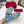 Vlogo embellished leather-trimmed raffia slides baby blue