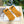 GLOVES IN MUSTARD YELLOW WOOL WITH BLACK LOGO 465776