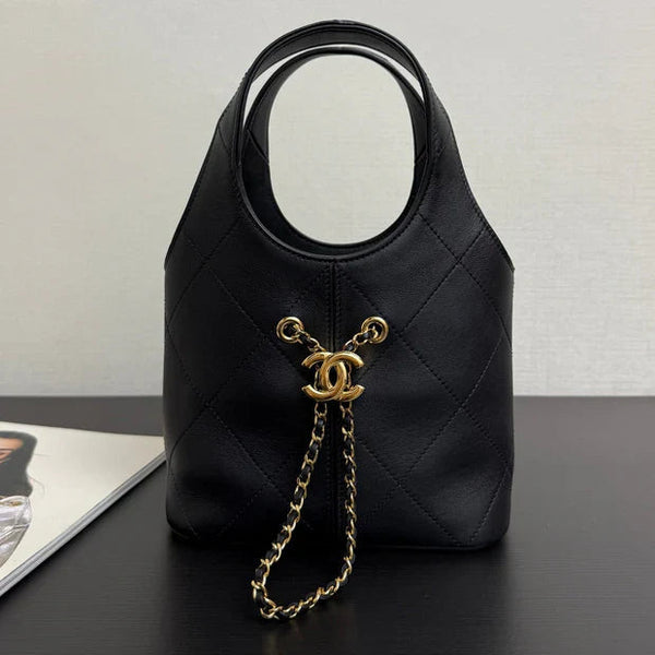 Chanel 2026 Small 22 Tote Calfskin And Gold-tone Metal