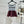 Miu Strapless dress Burgundy Gray Cotton Polyester 349736