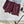 Miu Strapless dress Burgundy Gray Cotton Polyester 349736