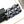 flap bag medium 25 black grey sequin silver hardware