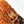 FLAP BAG 20 IN OMBRE ORANGE SAQUINS GOLD HARDWARE