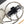 CC MINI 18 EARTH GLOBE ORB CHAIN BAG IN SILVER CALFSKIN