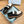 PRA CHOCOLATE BRUSHED LOAFERS BLACK AND WHITE CALFSKIN