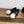 CC Ballet Flats Black With Camellia White Suede