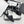 CC 25SS Sandals Three Straps Black Calfskin 338325